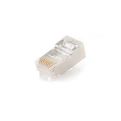 Afbeelding van Afgeschermde modulaire RJ45 stekker, 8P8C, 50 stuks