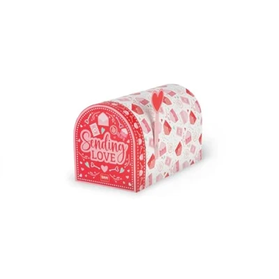 Afbeelding van Legami Love Mailbox geschenkdoos brievenbus van FSC gecertificeerd papier, motief Letters, medium, 8,5 x 10,1 15,8 cm