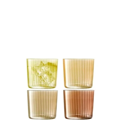 Afbeelding van Tumbler L.S.A. Gems Glas Oranje 310 ml (4 Delig)