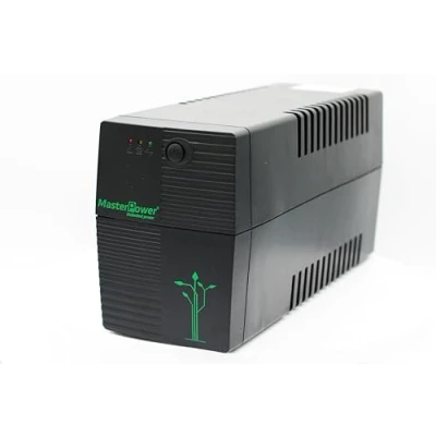 Afbeelding van Master Power, ononderbroken stroomvoorziening UV, UPS 650 VA, constante uitgangsspanning 360 W, 2 geaarde stopcontacten