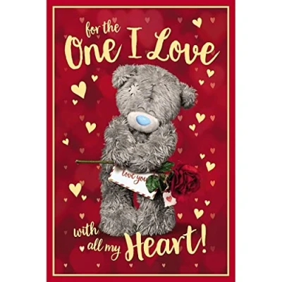 Afbeelding van Me to You Een Ik Liefde Met Heel Mijn Hart 3D Verjaardagskaart, Gemengd, Grootte: 6x9, ALM93054