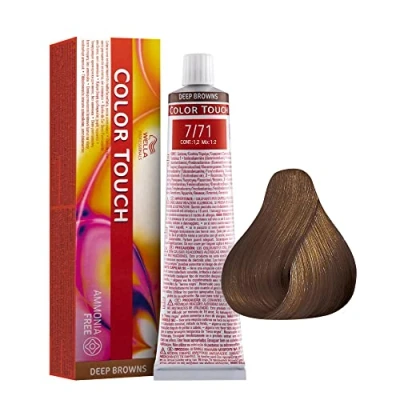Afbeelding van Wella Professionals Color Touch 7/71 middenblond bruin as 60 ml