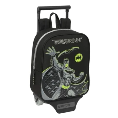 Afbeelding van Schoolrugzak met Wielen Batman Game over Zwart 22 x 27 10 cm