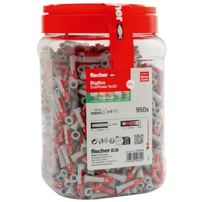Afbeelding van Fischer DuoPower Deuvelset 30 mm 6 570548 950 stuk(s)