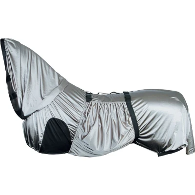 Afbeelding van Eczeemdekens Harry&#039;s Horse Eczeem/vliegendeken UV Grijs Zilver Bovenlengte: 145 cm &amp; Onderlengte: 195