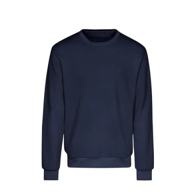Afbeelding van TRIGEMA Sweatshirt in wafellook, Donkerblauw, L