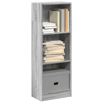 Afbeelding van Boekenkast 40x24x109 cm bewerkt hout grijs sonoma eikenkleurig