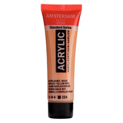 Afbeelding van Amsterdam acryl 224 napelsgeel rood 20 ml