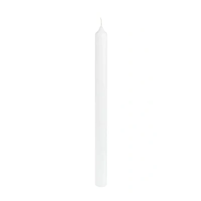 Afbeelding van Rayher Staafkaars, wit, rond, 40 cm, 3 cm ø, cellofaan (zonder doos), 100% paraffine, RAL keurmerk, ronde kaars, doopkaars, communiekaars, onbewerkte kaarsen om te versieren, 3119400
