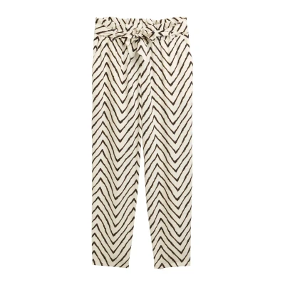 Afbeelding van TOM TAILOR Damesbroek, 38058 Natural Zig Zag Design, 38W / 28L