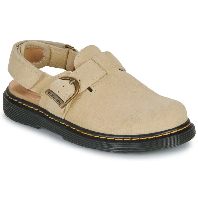 Afbeelding van Dr. Martens Jorgie J MULE Unisex Muiltjes voor kinderen, Maat: 32, Light tan Veloursleer