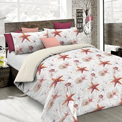 Afbeelding van Italian Bed Linen Fantasy Dekbedovertrek, Starfish, Klein Dubbel