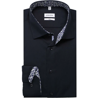 Afbeelding van Seidensticker Slim Fit Overhemd ML6 (vanaf 68 CM) donkerblauw