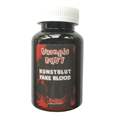 Afbeelding van Vampier nepbloed, 250 ml, Halloween, bloedzuiger, kunstbloed, vampierbloed, rode filmbloed, zombie, horror