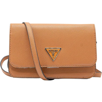 Afbeelding van Guess Laurel SLG Card &amp; Coin Holder Dames Portemonnee Light Cognac