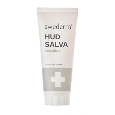 Afbeelding van swederm Hudsalva Sensitive beschermende handcrème, zalf met glycerine, voor atopische huid, droge handen en voeten, eelt hydrateert regenereert volwassenen kinderen, parfumvrij, 100 ml