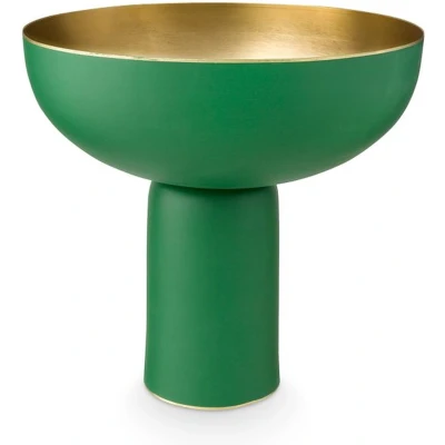 Afbeelding van Serveerschaal Pip Studio Metal Matt Green 23 x 24 cm