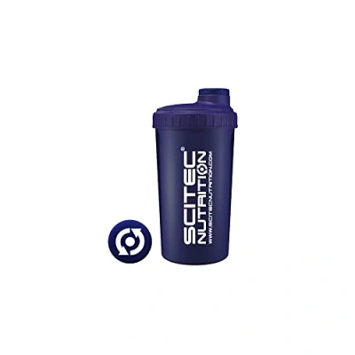 Afbeelding van Scitec Nutrition Shaker Proteïnemixer, BPA vrij, 700 ml, donkerblauw