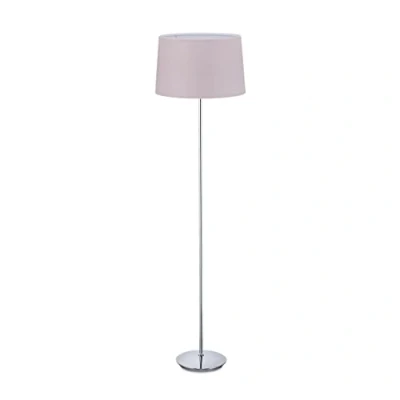 Afbeelding van Relaxdays staande lamp woonkamer vloerlamp met lampenkap E27 fitting 148.5 cm hoog Paars