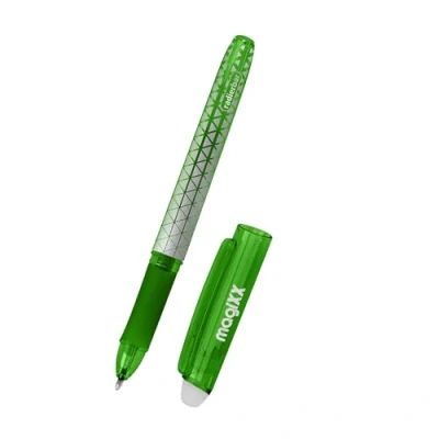 Afbeelding van Online MagiXX Gumpotlood groen met 0,7 mm lijndikte, rollerpen, uitwisbaar om te leren schrijven en voor op kantoor, uitwisbare balpen, studenten, scholieren