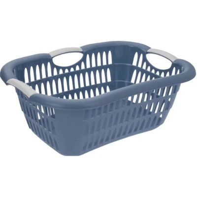Afbeelding van Kunststof wasmandje blauw 15 liter L40 x B30 H20 cm