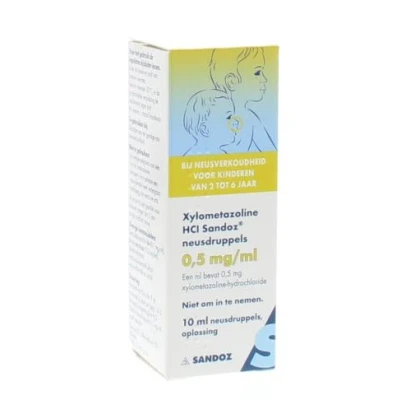 Afbeelding van Xylometazoline Hcl Sandoz Neusdruppels 0,5mg/ml
