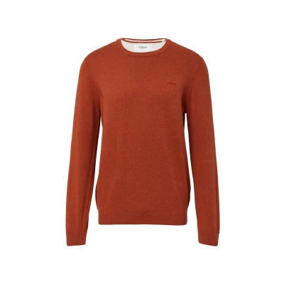 Afbeelding van s.Oliver MIT Logostickerei Trui, Heren, Maat: 3XL, Mohnrot