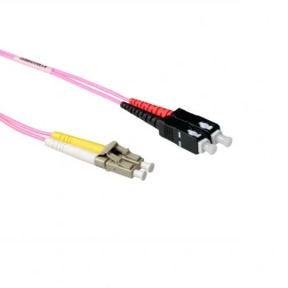 Afbeelding van Glasvezelkabel OM4 LC/SC 3 meter (Duplex, 50/125μm, UPC)