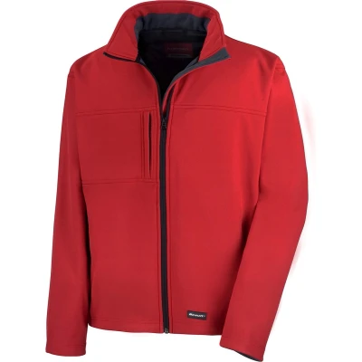 Afbeelding van Heren Classic Softshell Outdoorjas Result maat L Rood