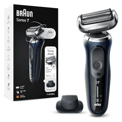 Afbeelding van Braun Series 7 71 B1200s Elektrisch Scheerapparaat Met Precisietrimmer Blauw