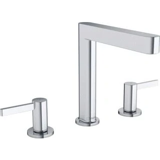 Afbeelding van Hansgrohe finoris driegats wastafelmengkraan 160 met pushopen chroom 76034000