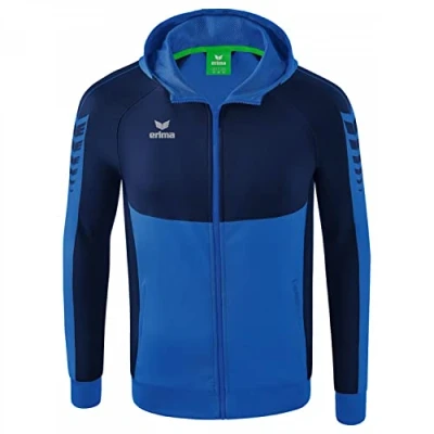 Afbeelding van Six Wings trainingsjack met capuchon new royal/new navy / 152