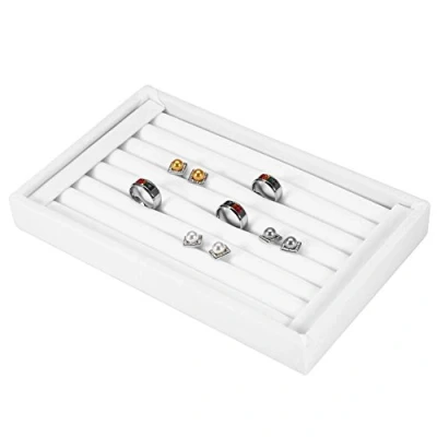 Afbeelding van Ringen Opbergdoos, ring Display Box Tray Sieraden Fluwelen Slot Doos houder oorbel organizer, 4 Kleuren 7 Slots Kan 50 70 opslaan