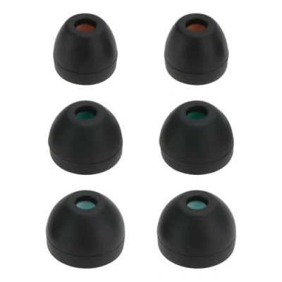 Afbeelding van the Lord of Tools 6 paar zachte siliconen oordopjes compatibel met Sony WI XB400 WF C500 vervangende in ear stekkers zwart (2 per stuk S/M/L)