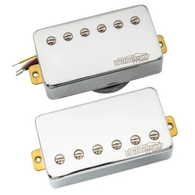 Afbeelding van Wilkinson WOCHB Keramisch PAF Humbucker Element Pickups Set voor Les Paul SG Elektrische Gitaar, Chroom