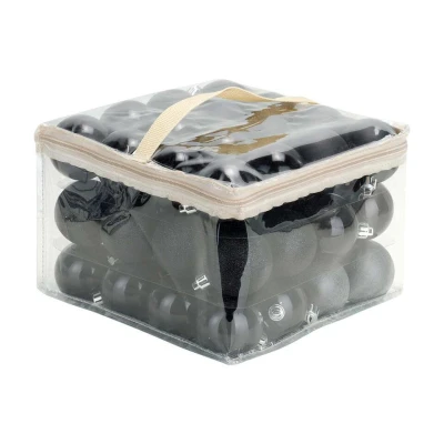 Afbeelding van Cosy @Home Kerstballen Zwart ø 6 cm 48 Stuks
