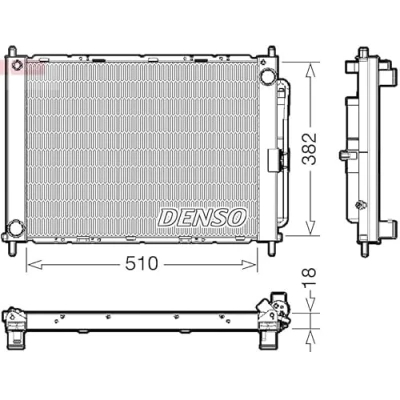 Afbeelding van Denso Koelmodule (radiateur+condensor) DRM23111