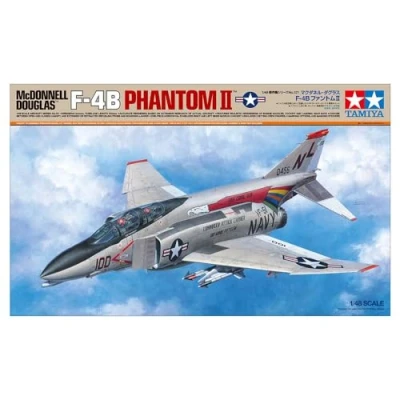 Afbeelding van 1:48 Tamiya 61121 McDonnell Douglas F 4B Phantom II Plane Plastic Modelbouwpakket