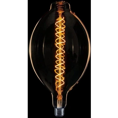 Afbeelding van Zeppelin XXL Spiraal LED E27 240v 8w2200k dimbaar goud