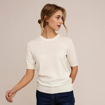 Afbeelding van Cipress knitted jumper Off white / S