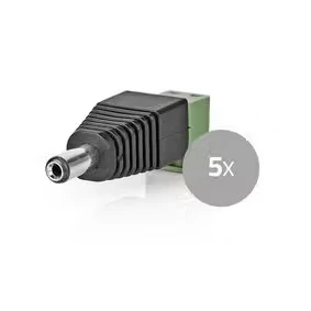 Afbeelding van DC connector met aansluitblok Nedis (mannelijk)