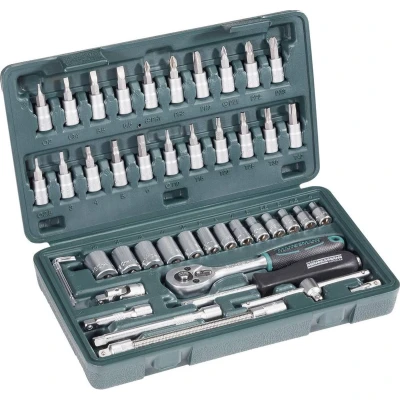 Afbeelding van Brüder Mannesmann M 2040 Dopsleutelset Metrisch 1/4 (6.3 mm) 46 delig