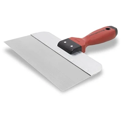 Afbeelding van Marshalltown oppervlakte spatel met DuraSoft handvat in roestvrij staal, gereedschap voor gipsplaten, afmetingen: 254x76 mm