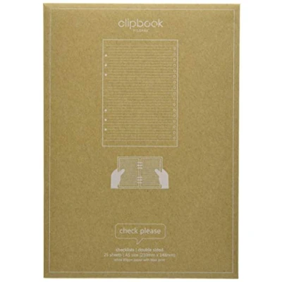 Afbeelding van Filofax A5 Clipbook Checklist Navulling