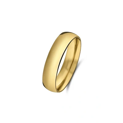 Afbeelding van Lucardi Twinkling Ring goldcoloured, Dames, Maat: 57, Gold coloured