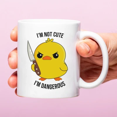 Afbeelding van Mok I&#039;m not cute dangerous