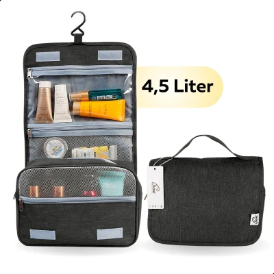 Afbeelding van GOAT Outdoor Reis Toilettas met haak Unisex Travel organizer 4,5 liter Zwart