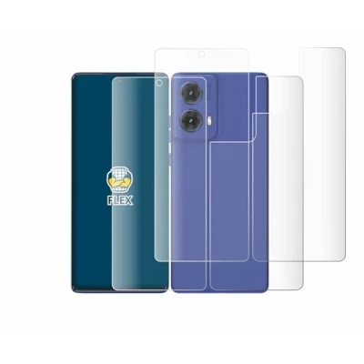 Afbeelding van BROTECT Screenprotector voor Motorola Moto G85 (Voor+Achter) Folie Beschermfolie transparant volledig dekking (2 Stuks)