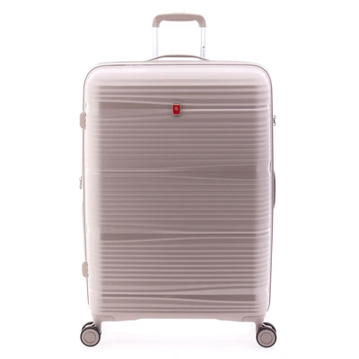 Afbeelding van Gladiator Bionic Grote Koffer TSA Cijferslot 76x53x29cm 100 / 110 Liter Expandable Reiskoffer op Wieltjes Valies Trolley met Kofferslot Beige
