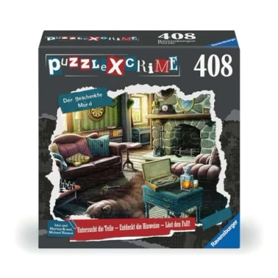 Afbeelding van Ravensburger Puzzle X Crime Der geschenkte Mord 408 Teile Krimispiel für 1 4 Spieler